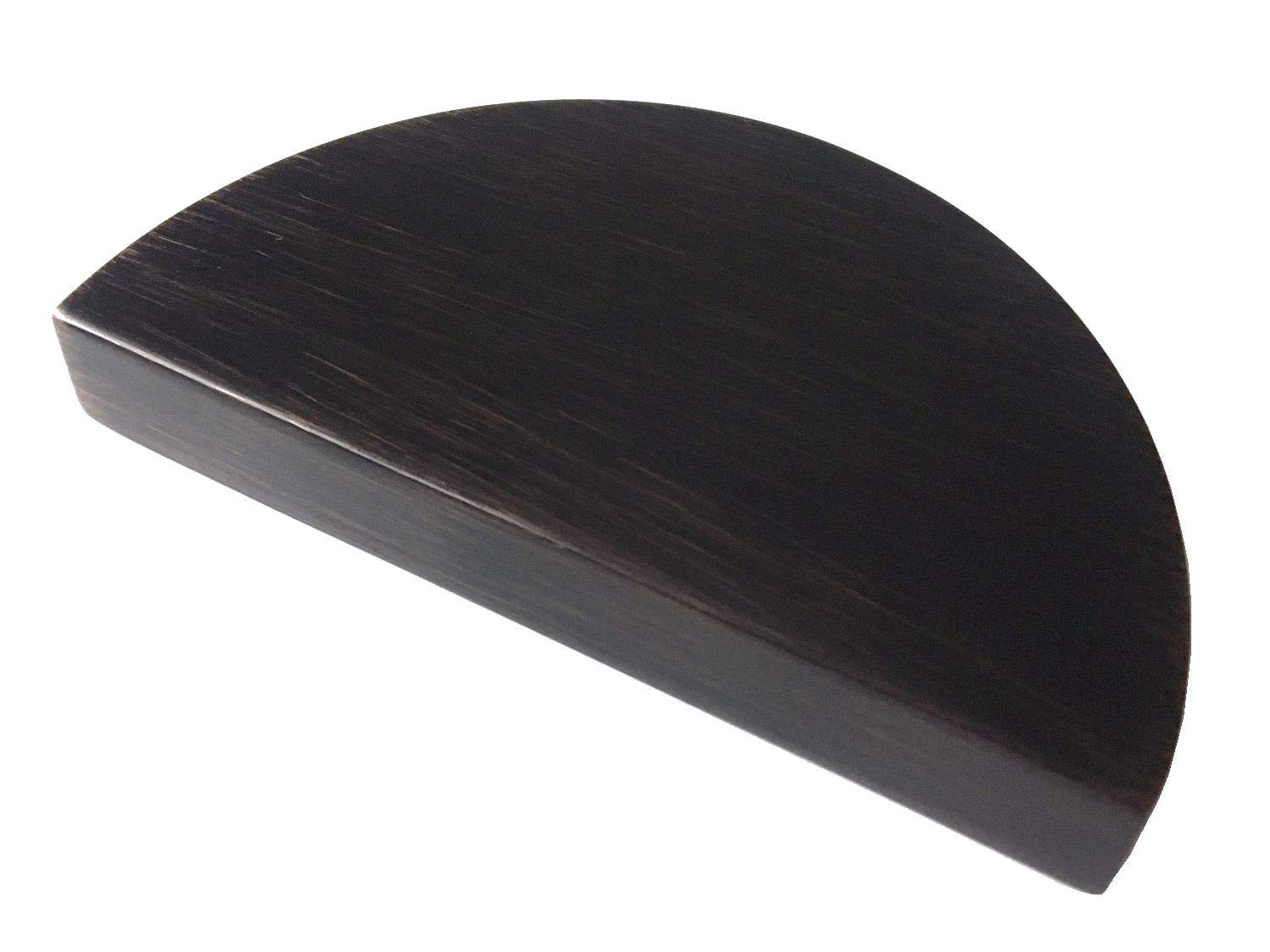 Poignée tiroir noir mat ergonomique demi-lune entraxe 64 mm