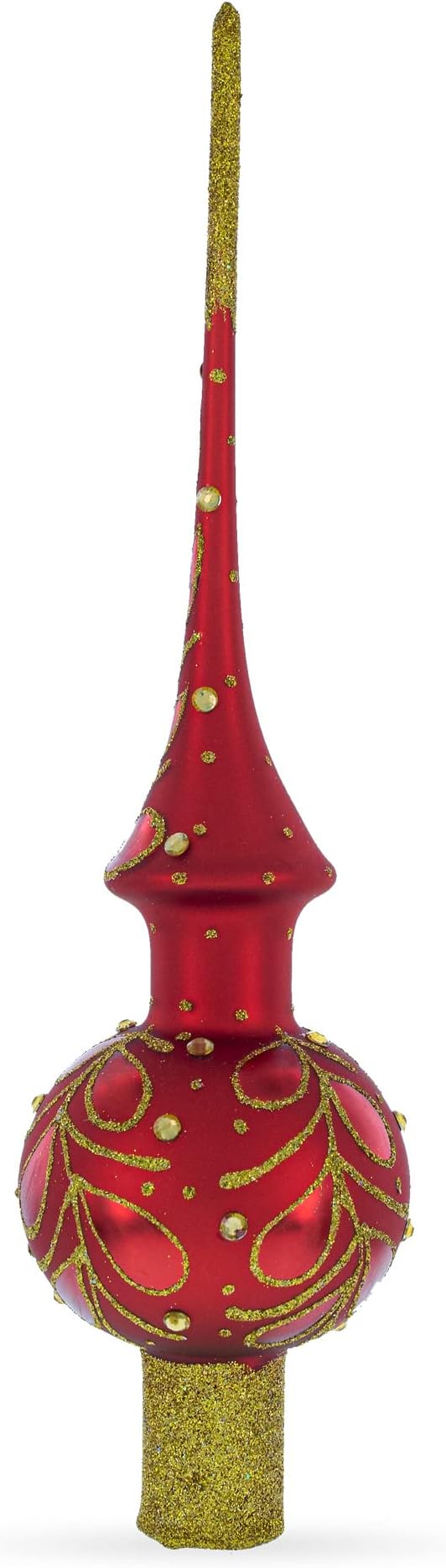 Amazon.com: Grace Red Glass Christmas Tree Topper : Home & Kitchen