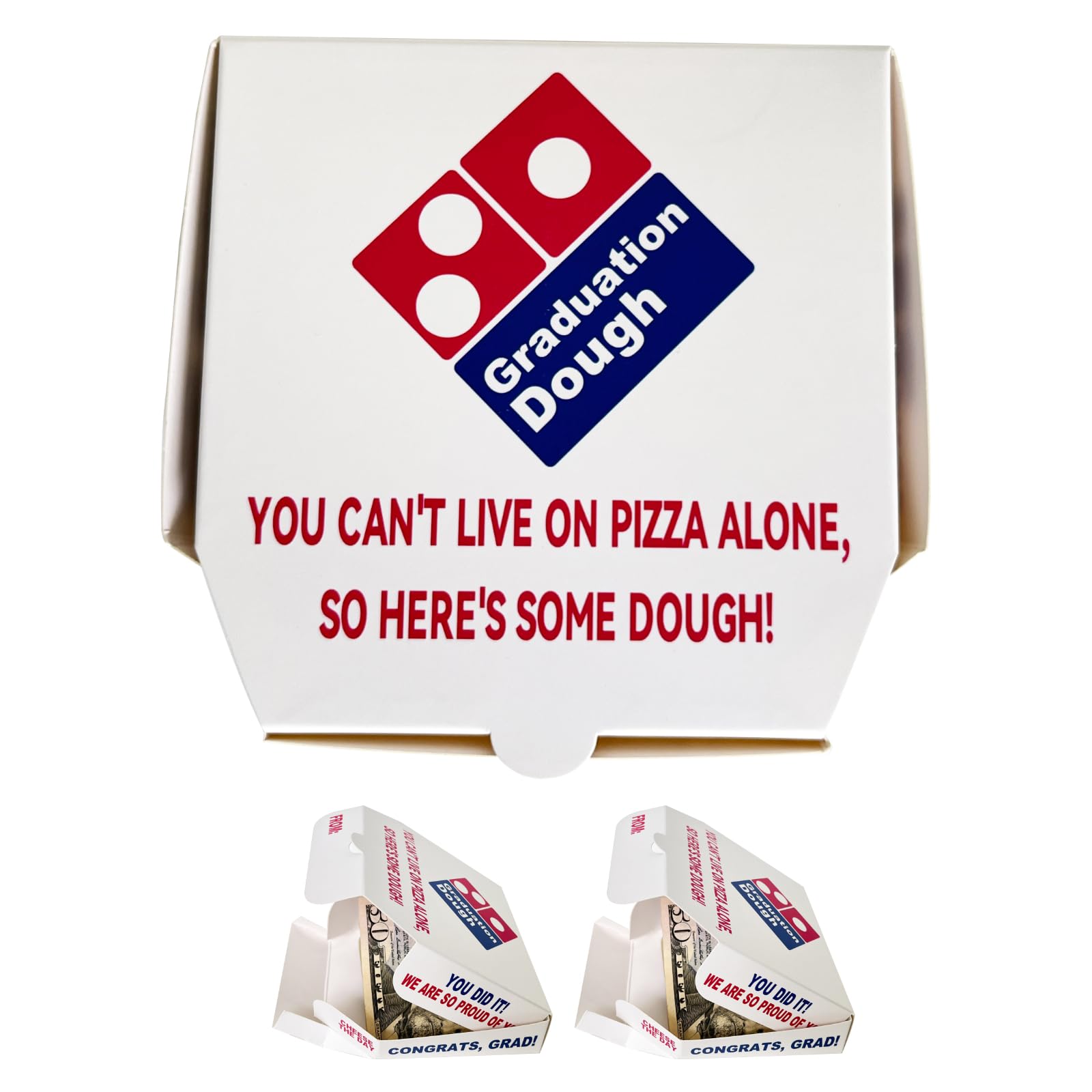 Photo 1 of 1 Graduation Money Box, Graduation Money Holder, Funny Mini Pizza Dough Cash Gift Box for Graduation, Unique Grad Gift Idea for High School & College Graduates