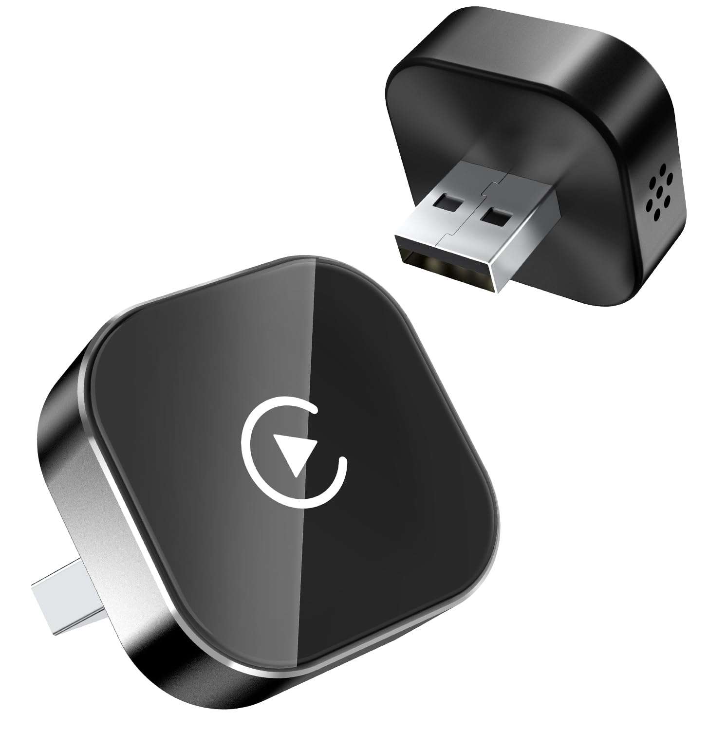Adaptador inalámbrico CarPlay para Apple 2026, adaptador inalámbrico de Car Play, Plug & Play, USB-A, Mini y estable adaptador inalámbrico Car Play compatible con Apple iOS 10+ y coches con
