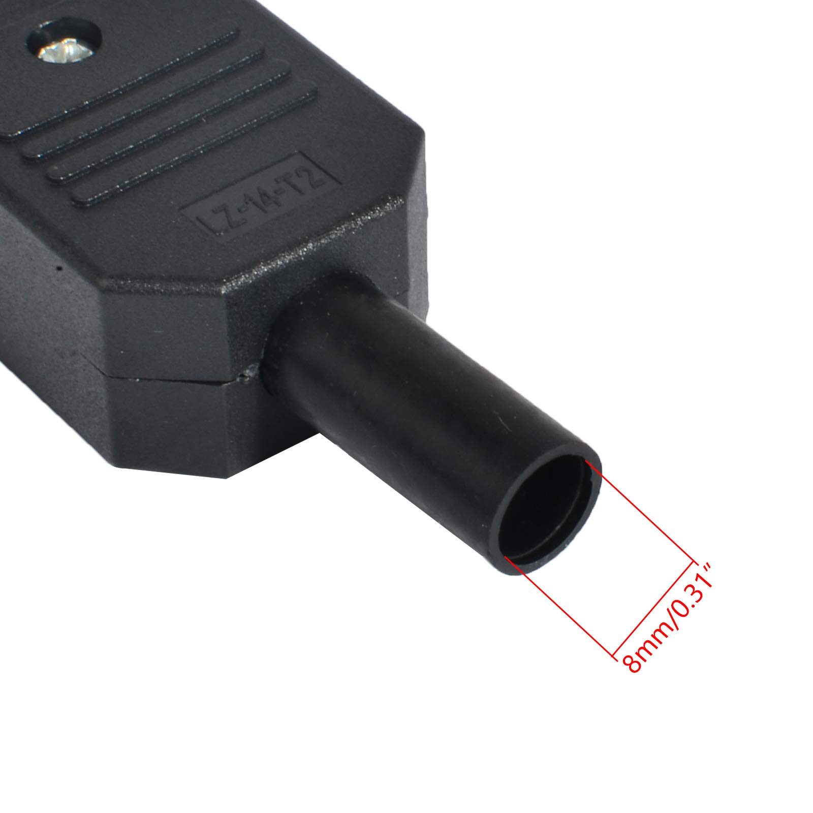 5 Adattatori C14 Per Montaggio A Pannello - Presa IEC, 250V 10A, Con