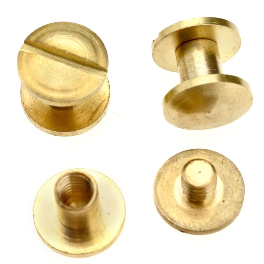 Amazon.com: SING F LTD 10pcs Belt Screw Leather Craft Brass