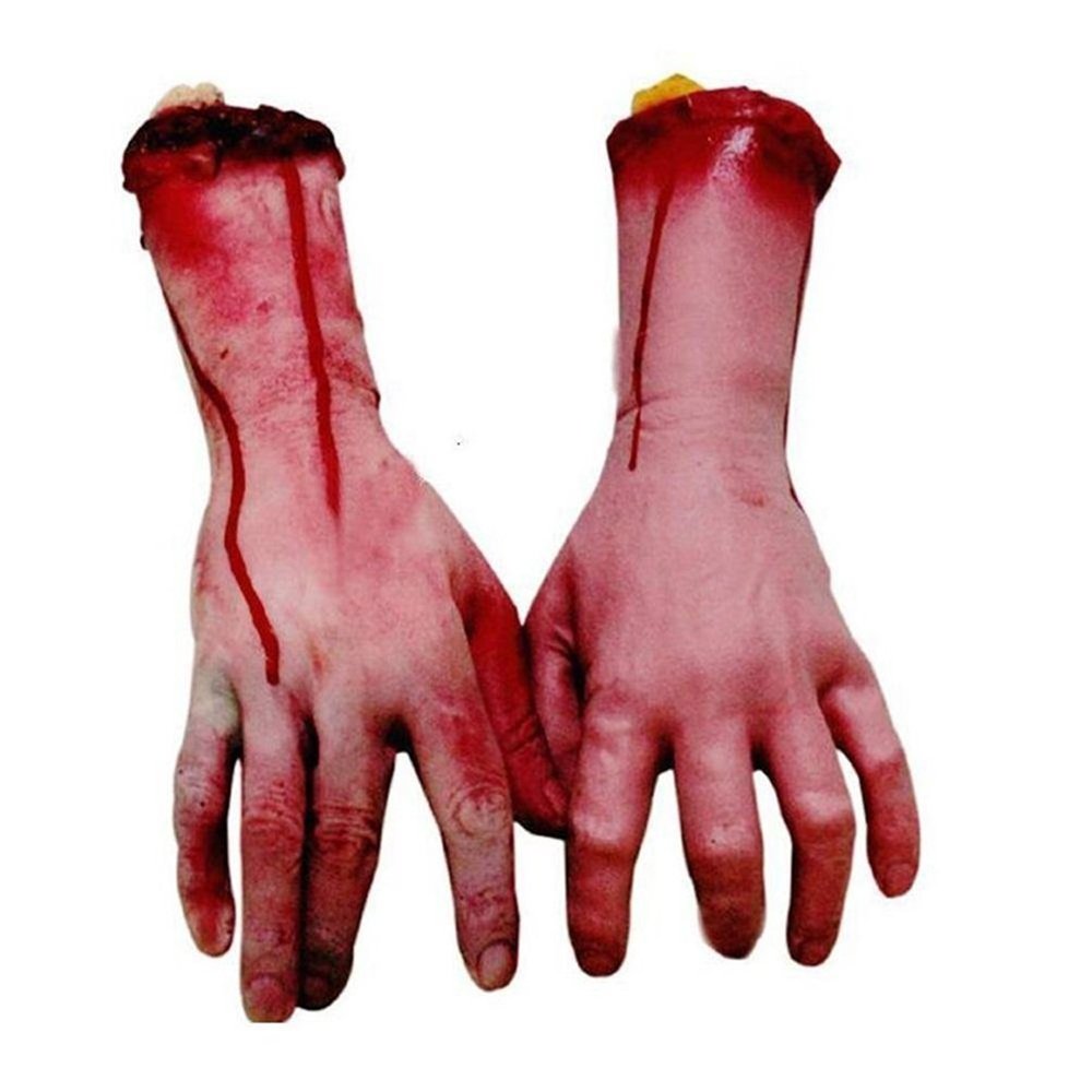 STAHAD 4 Stuks Bloed Gebroken Hand Afgehakte Hand Afgehakte Bebloede Hand Halloween Gebroken Hand Gebroken Hand Sacry Accessoires Stomp Protheses