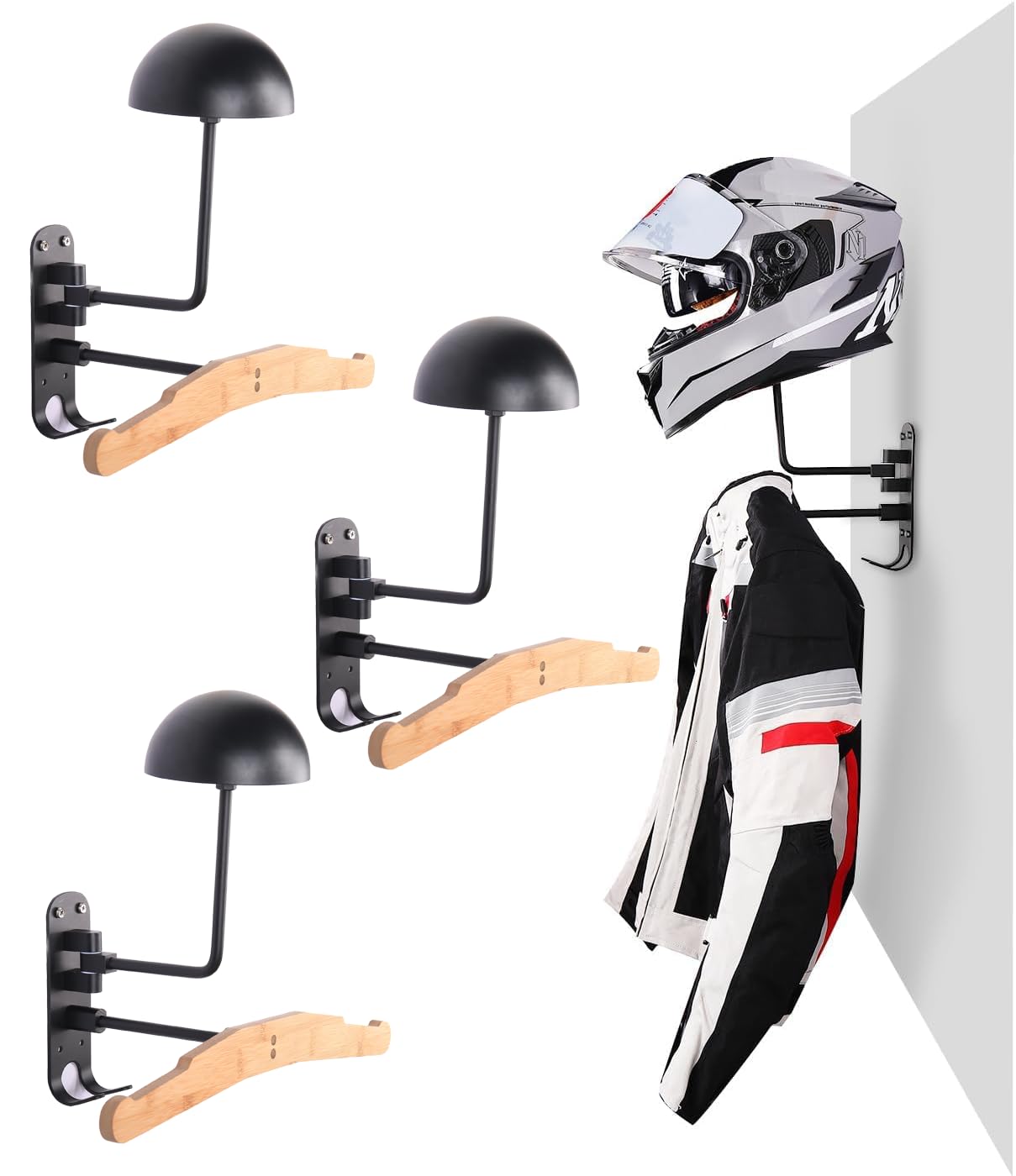 motofans Helmet Mount Wall Mount Helmet Holder for Tactical Vest Helmet Plate Rack Holder Helmet Mount