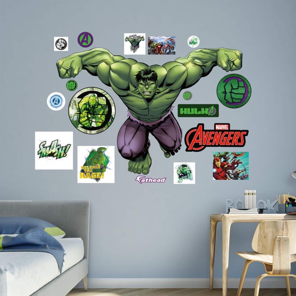 Fathead Hulk: Avengers Assemble-Life-Size Officially Licensed Marvel Removable Wall Decal