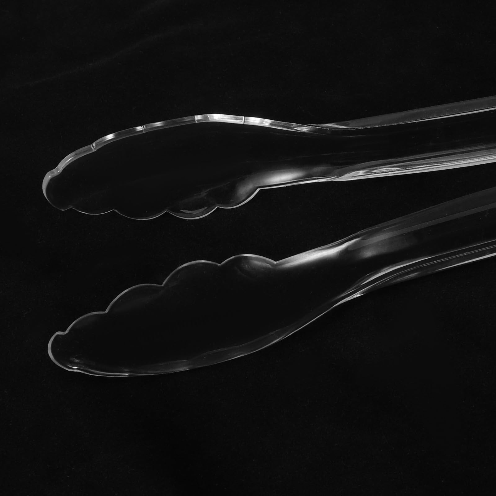 jojofuny Pinzas Transparentes de Plástico para Alimentos, 9 Pulgadas, Paquete de 10 Piezas, Ligeras y Portátiles, Ideales para Bbq y Catering