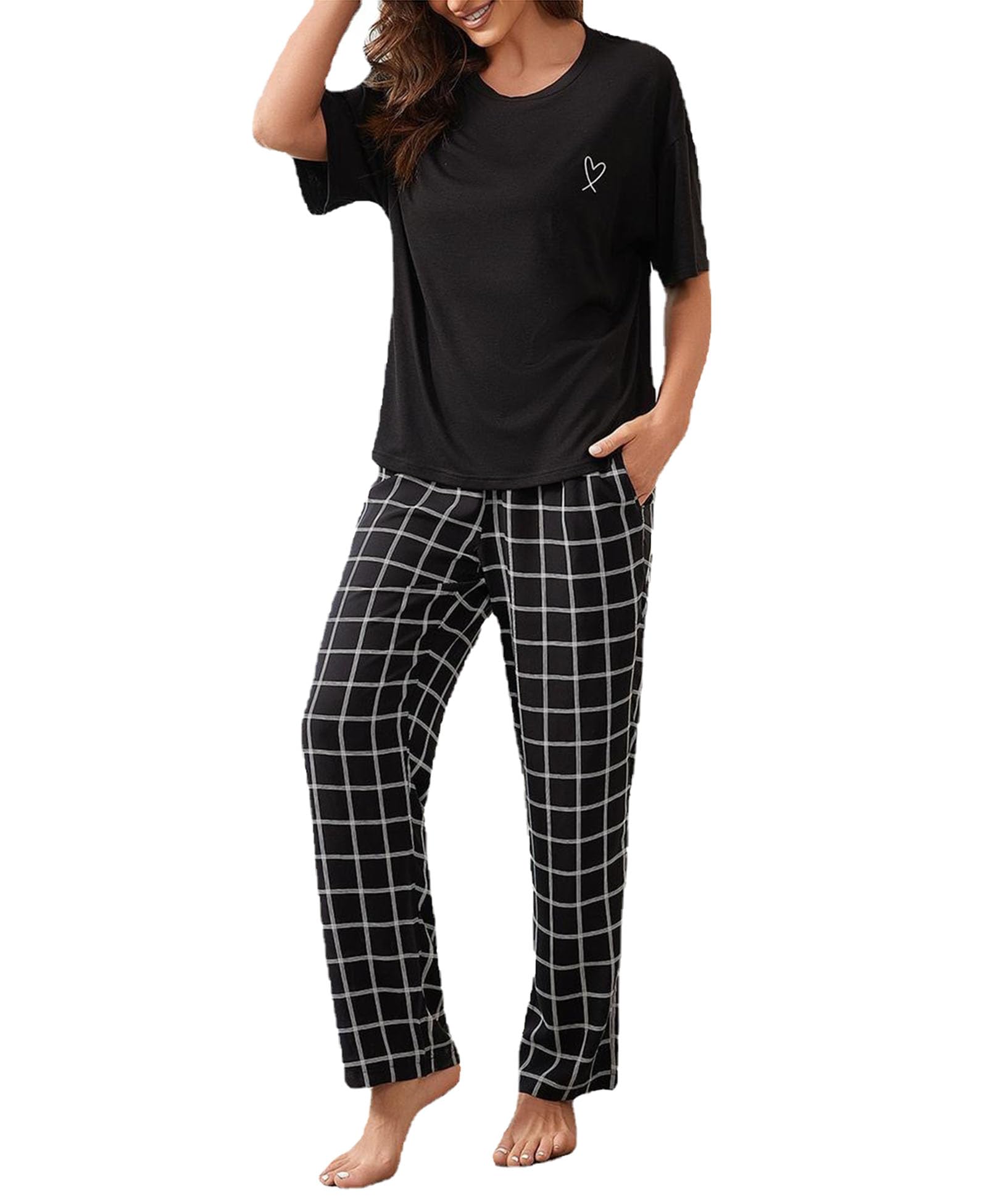 Ensemble pyjama casual homewear fluide et léger pour femme active - 8