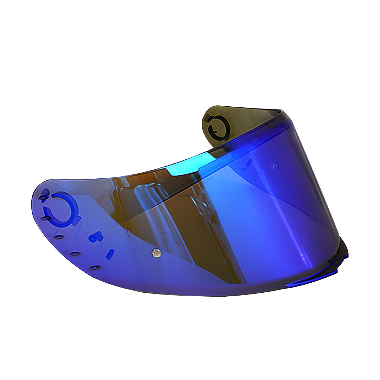 Visiera Casco,Protezione per Il Vento del Motociclo,Casco Parabrezza Moto Visiera a Lente Integrale per MT V-14 Rapide Targo Blade 2 (Blu cromo)