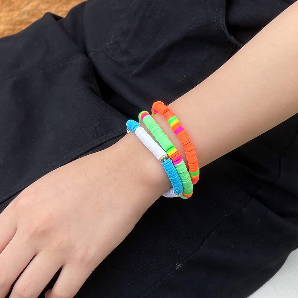 KELITCH Braccialetti con ciondoli perline turchesi braccialetti elasticizzati con perline dorate braccialetti con polsini in pietra preziosa