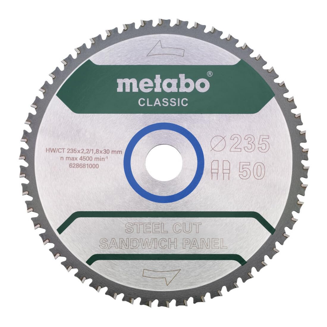 Metabo SteelCutSandwichP Classic - Hoja de sierra (235 x 30 mm)