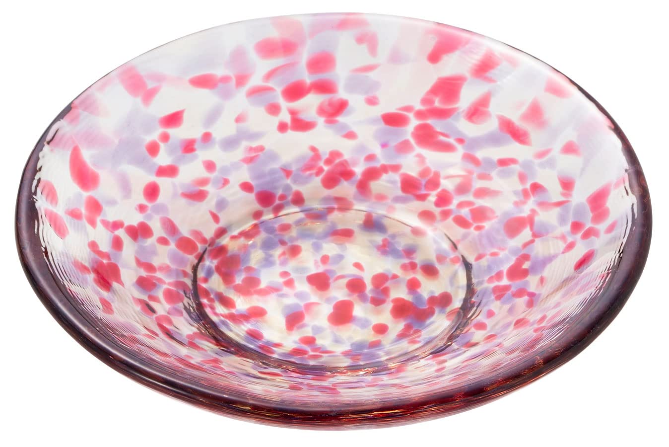 ADERIA F79765 Tsugaru Vidro Colored Bean Plate, Shunakane, Made in Japan, Small Plate, Stylish, Serving Plate, Plate, Glasses, Japanese Sweets, Gift, Women's, Mother's Day, Father's Day, Husband and :