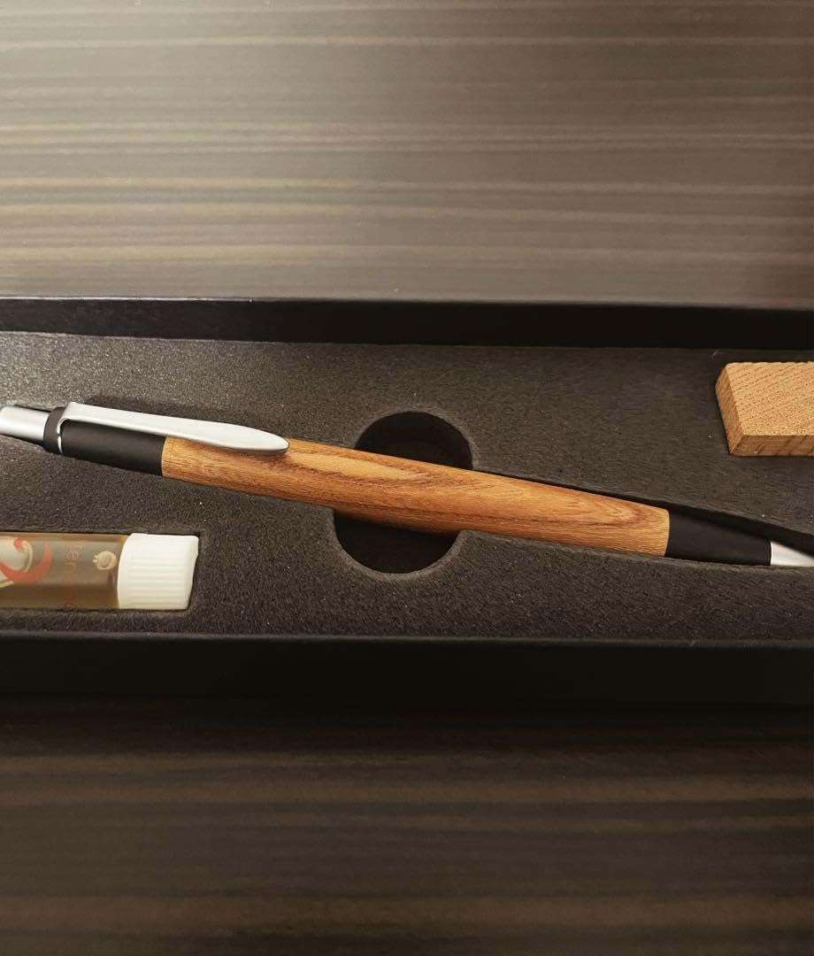 Amazon | 野原工芸 欅 旧型 艶消しシルバー ボールペン | 油性 