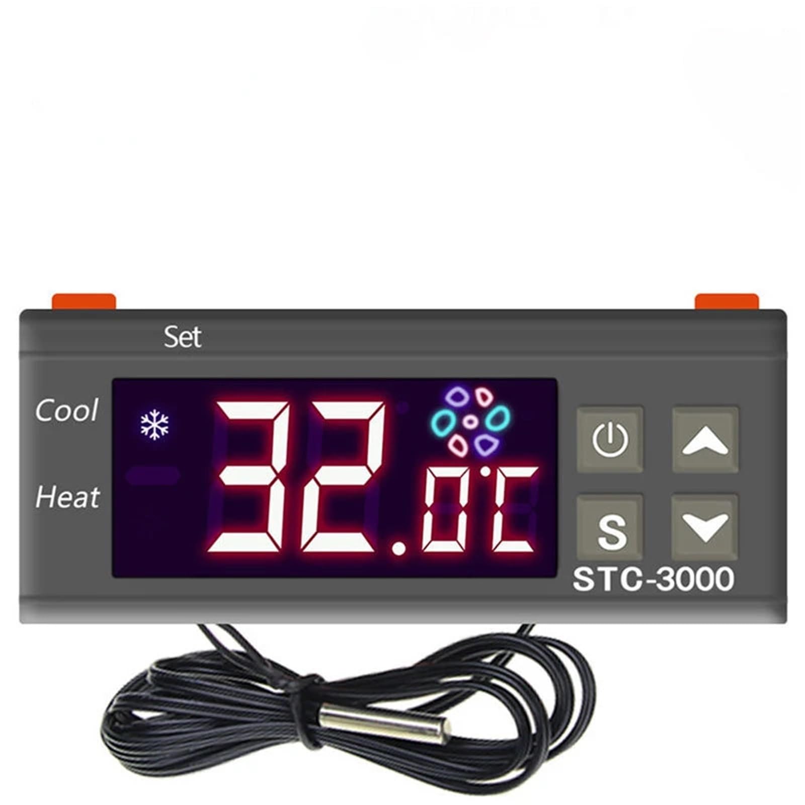 Thermostat numérique STC-3000, régulateur de température, capteur de température, Relais, Chauffage, Refroidissement, incubateur(110V-220V)