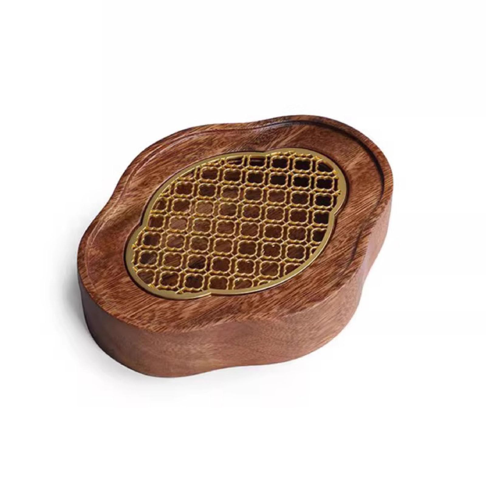 Amazon｜胡桃木製 茶盤 茶台 茶器 貯水式茶盤 茶道具 茶盆 お盆