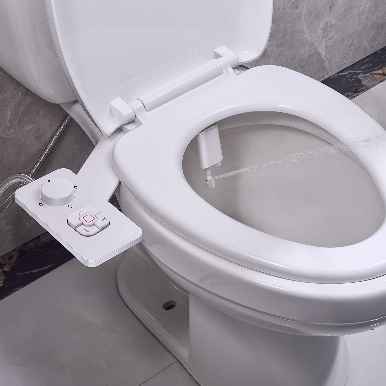 Tор Rаtеd Bidet Attachment - SAMODRA Non-electric Bidet Toilet Seat Attachment with Retractable Self-cleaning Dual Nozzles, Frontal & Rear Wash, Adjustable Pressure Switch for Cold Water (White-2PACK) 🔥 Flаѕh Sаlе Bidet Attachment - SAMODRA Non-electric Bidet Toilet Seat Attachment with Retractable Self-cleaning Dual Nozzles, Frontal & Rear Wash, Adjustable Pressure Switch for Cold Water (White-2PACK)