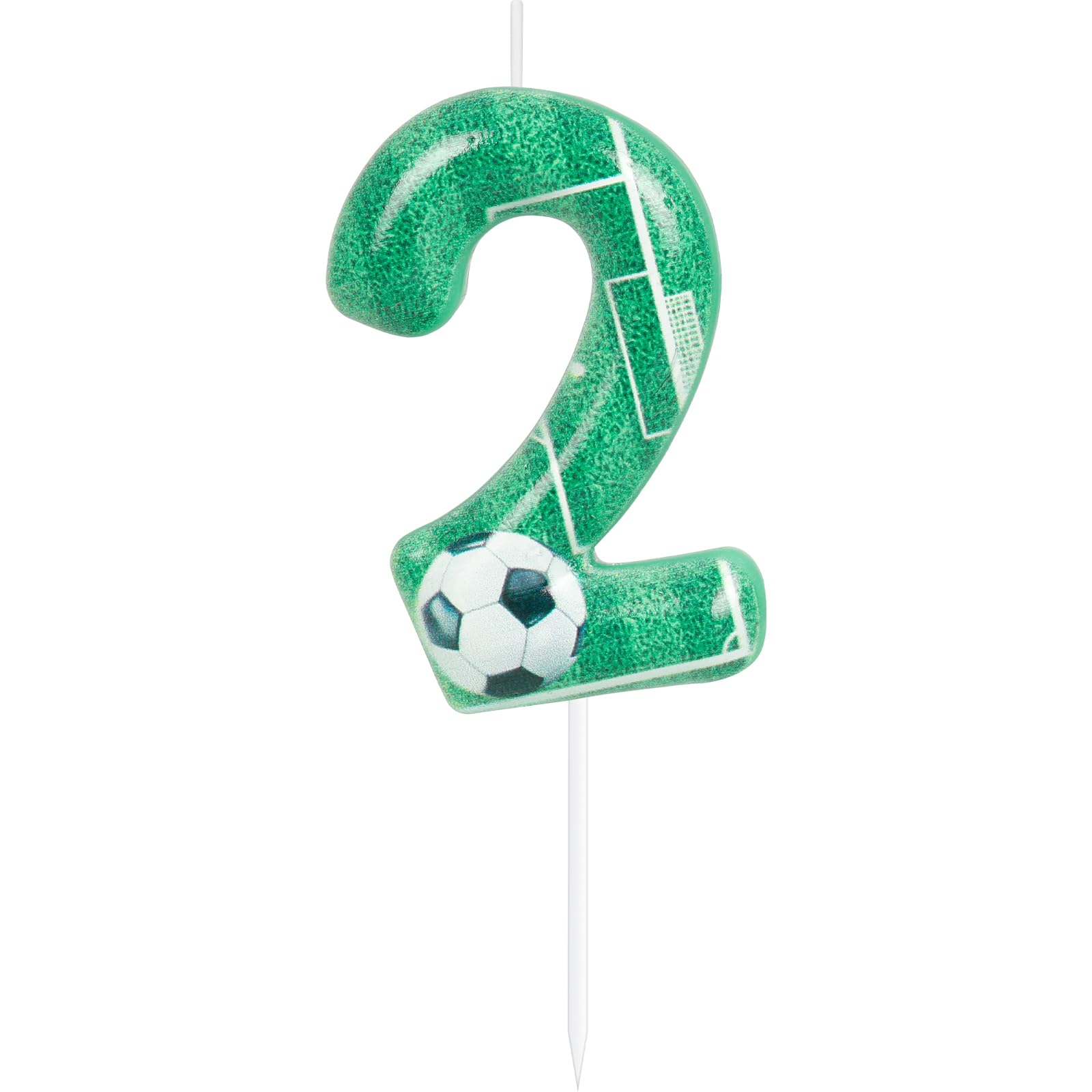 Football Bougies D'Anniversaire 2,Décoration De Gâteau De