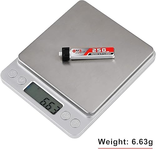 Miniatura 6 de 4 unids 250mAh 1S LiPo Batería 3.7 V 30C Blade Inductrix Batería Micro JST 1.25 Conector para Kingkong Tiny 6 Tiny Whoop FPV Racing Drone