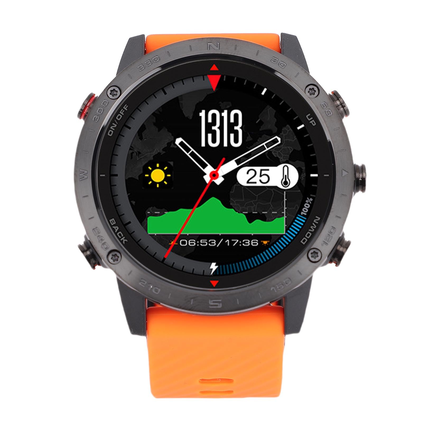 Generic Smart Watch Smartwatch Na rękę Profesjonalne Poziomy Inteligentne Zegarek Sportowy Zegarek Cyfrowy do Pływania Alpinistyki dla Mężczyzn, GPS, Jednostki GPS