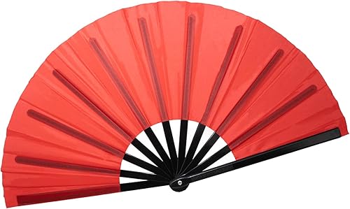 Miniatura 33 de QIRMIZI Abanico grande de 4 piezas para rave, abanicos de baile de línea que estallan en el suelo, abanicos que aplauden, abanicos de vaquero, Azul