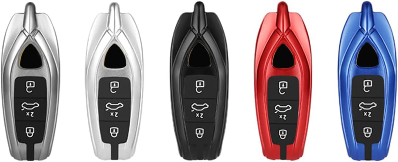 Premium Aluminum Alloy Car Key Fob Case Cover Shell Fit for Lamborghini URUS 2021-2022 With Metal Keychain