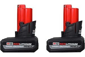 Milwaukee 12-Volt 5.0 Ah Lithium-Ion High Output Batteries - 2-Pack (48-11-2450)