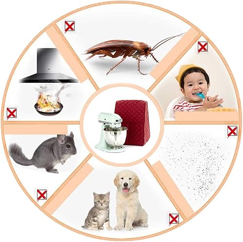 Miniatura 3 de Cubierta a prueba de polvo para batidora de pie con bolsillo para la mayoría de la batidora, herramienta de artilugio para mantener limpio y seguro,