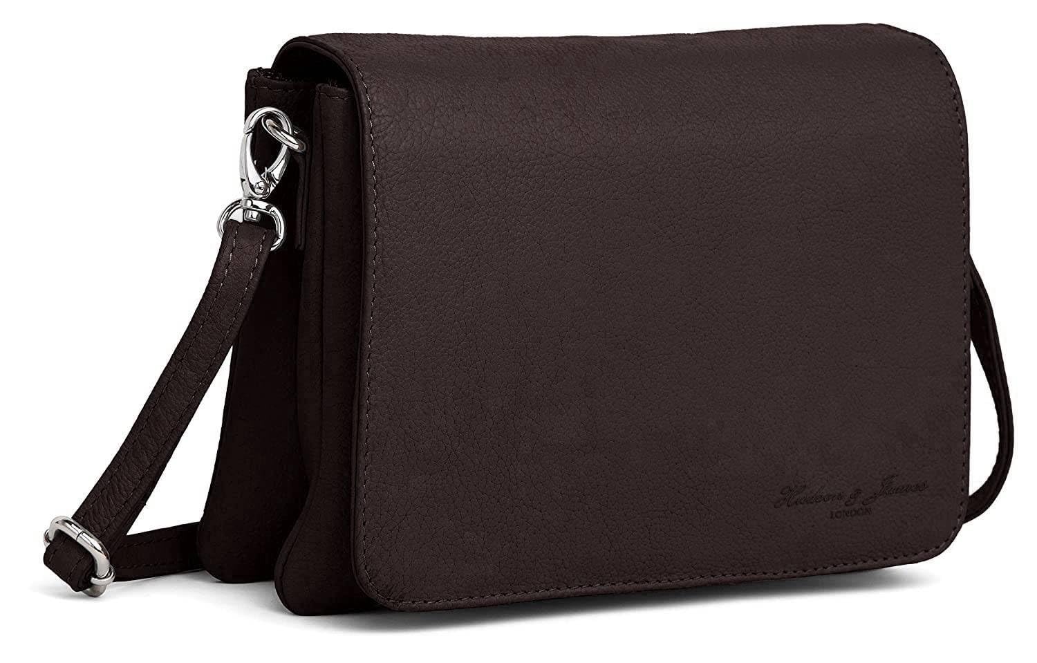 Bolso Hudson James Piel Bolso De Viaje Hudson & James - Cuero Genuino, 32x10x24 Cm, Hecho A Mano Bolso Cuero Genuino