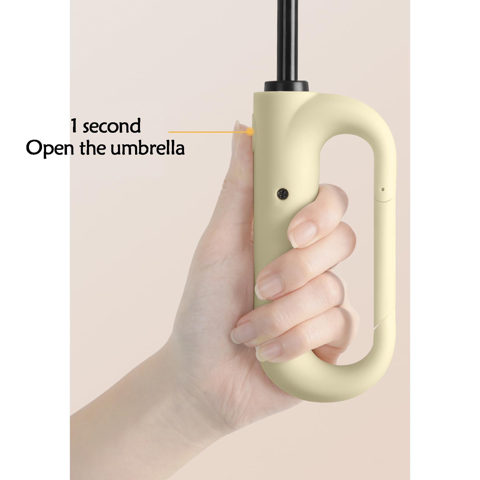 Parapluie automatique compact compacte compact à pliage inversé idéal pour la pluie ou le soleil, parapluie de voyage compact, adapté aux hommes, aux femmes et aux enfants avec des bandes