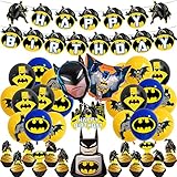 Regalo perfecto: Si a ti, a tus hijos y a tus amigos les gusta , entonces este kit de cumpleaños de Batman es una buena opción para que elijas un regalo. Son un regalo cálido para todos los fans.