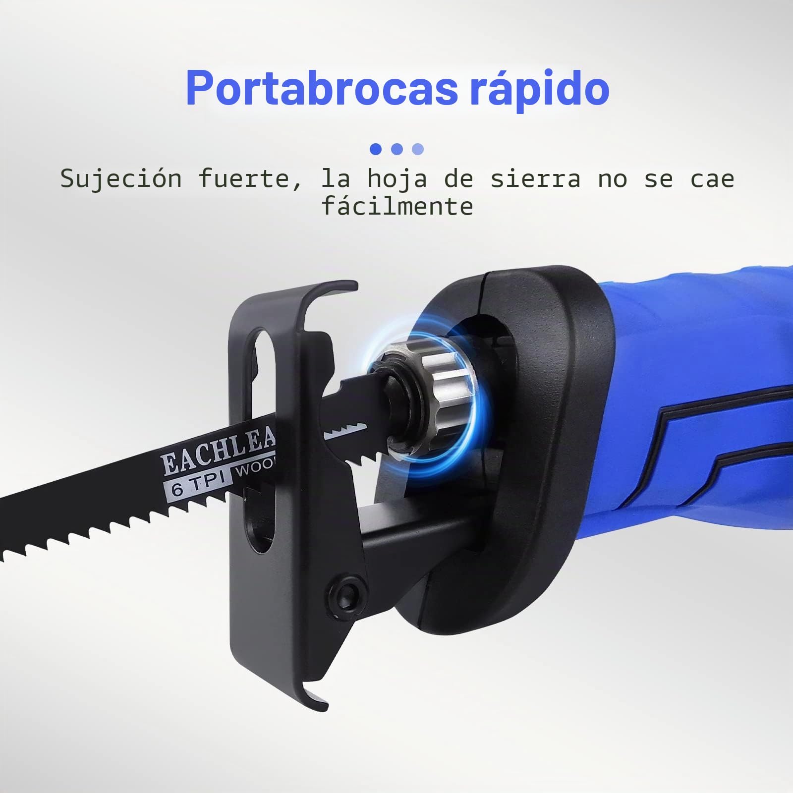 Potente sierra alternante 900 W 240 V velocidad variable sierra de sable eléctrica con cable, sierra alternante con herramienta menos cambio de cuchilla