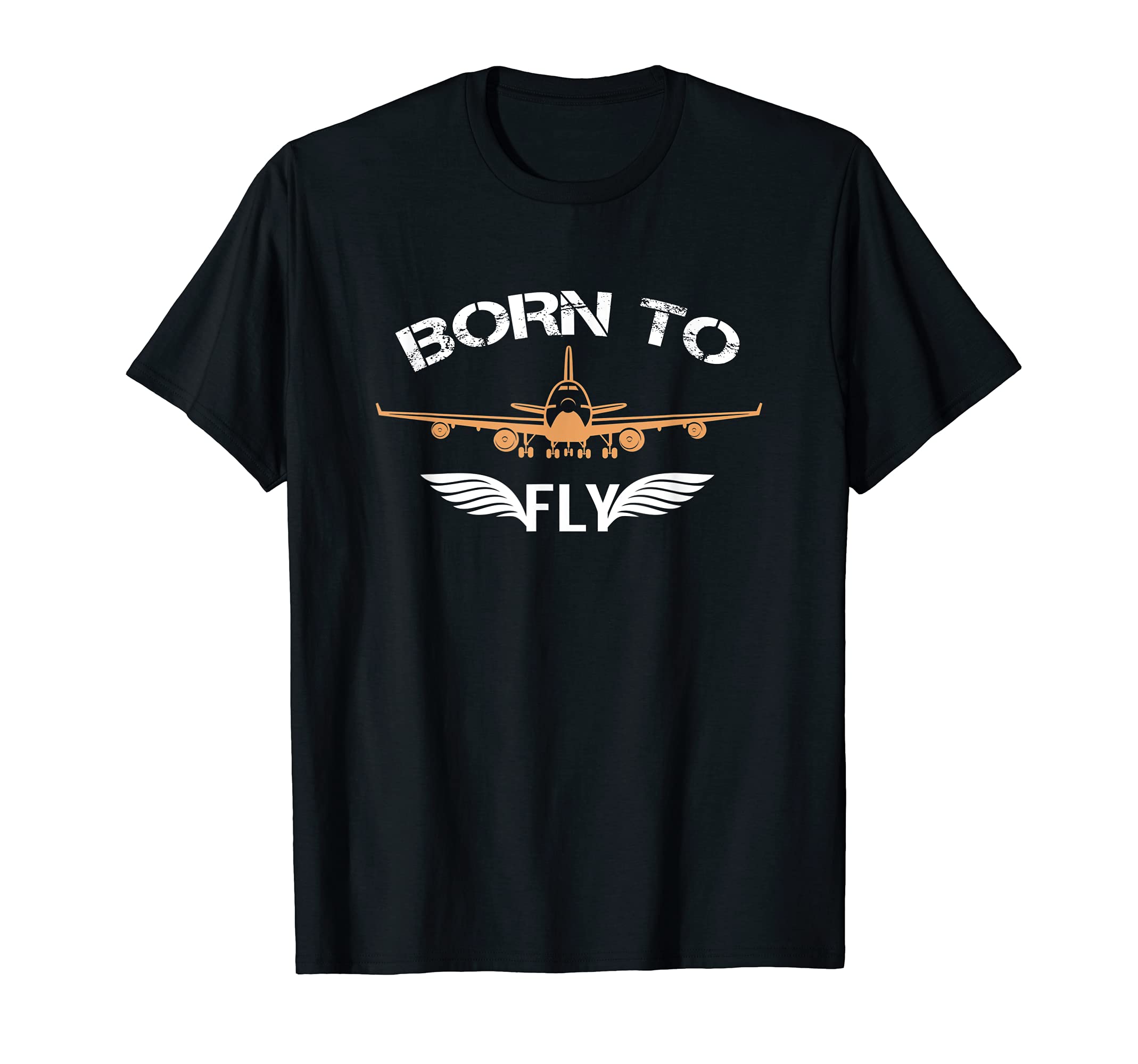 Born To Fly Tshirt Aviation Shirt Airplane Pilot T-ShirtOEKO-TEX STANDARD 100