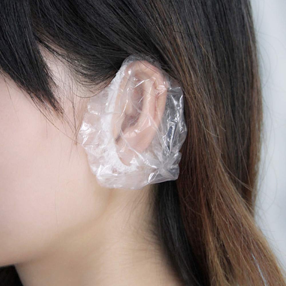 YFFSFDC 使い捨て 耳キャップ 100枚入 イヤーキャップ 耳カバー 毛染…