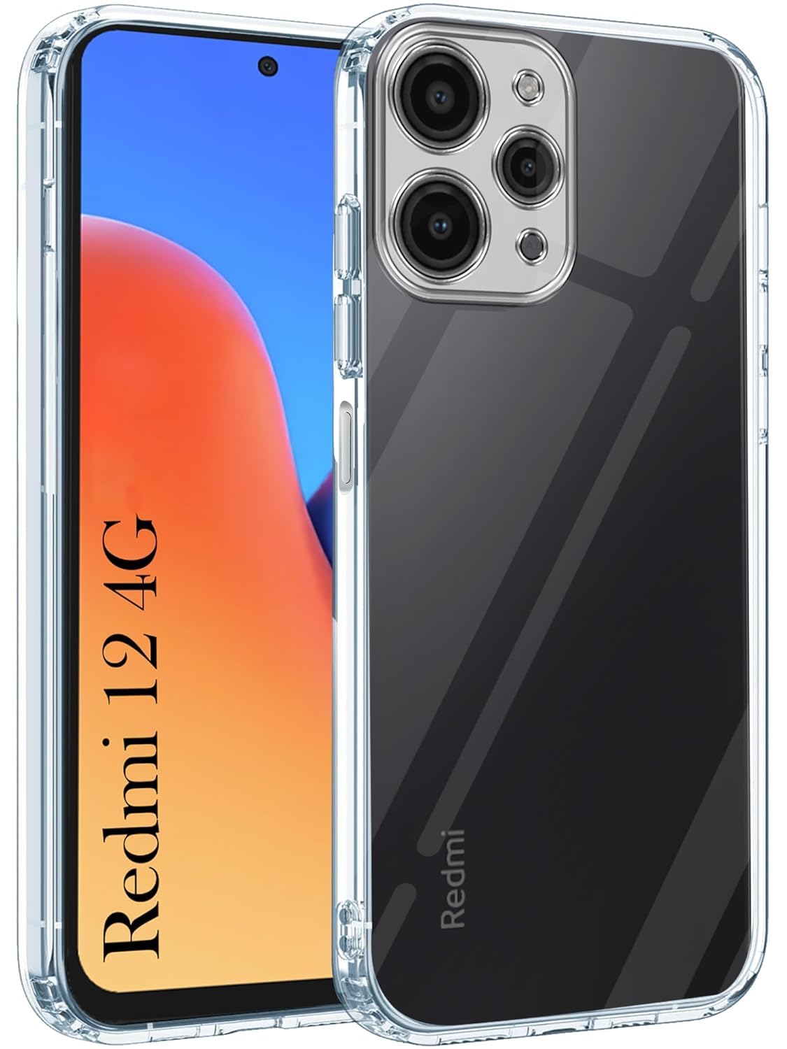 Jkobi Back Cover for Xiaomi Redmi 12 4G (Silicone Clear Shockproof Case with Camera Protection | Soft and Flexible | Transparent) (B0CZLM96Z2) Amazon Price History, Amazon Price Tracker