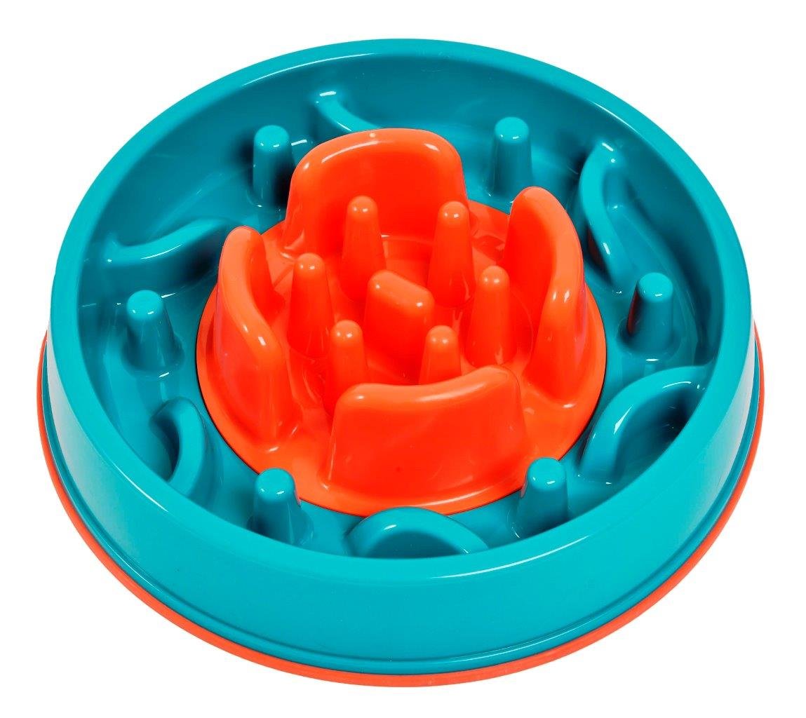 K9 Pursuits Switchers 2-in-1 Anti-Gobble Feeder and Interactive Game, Teal