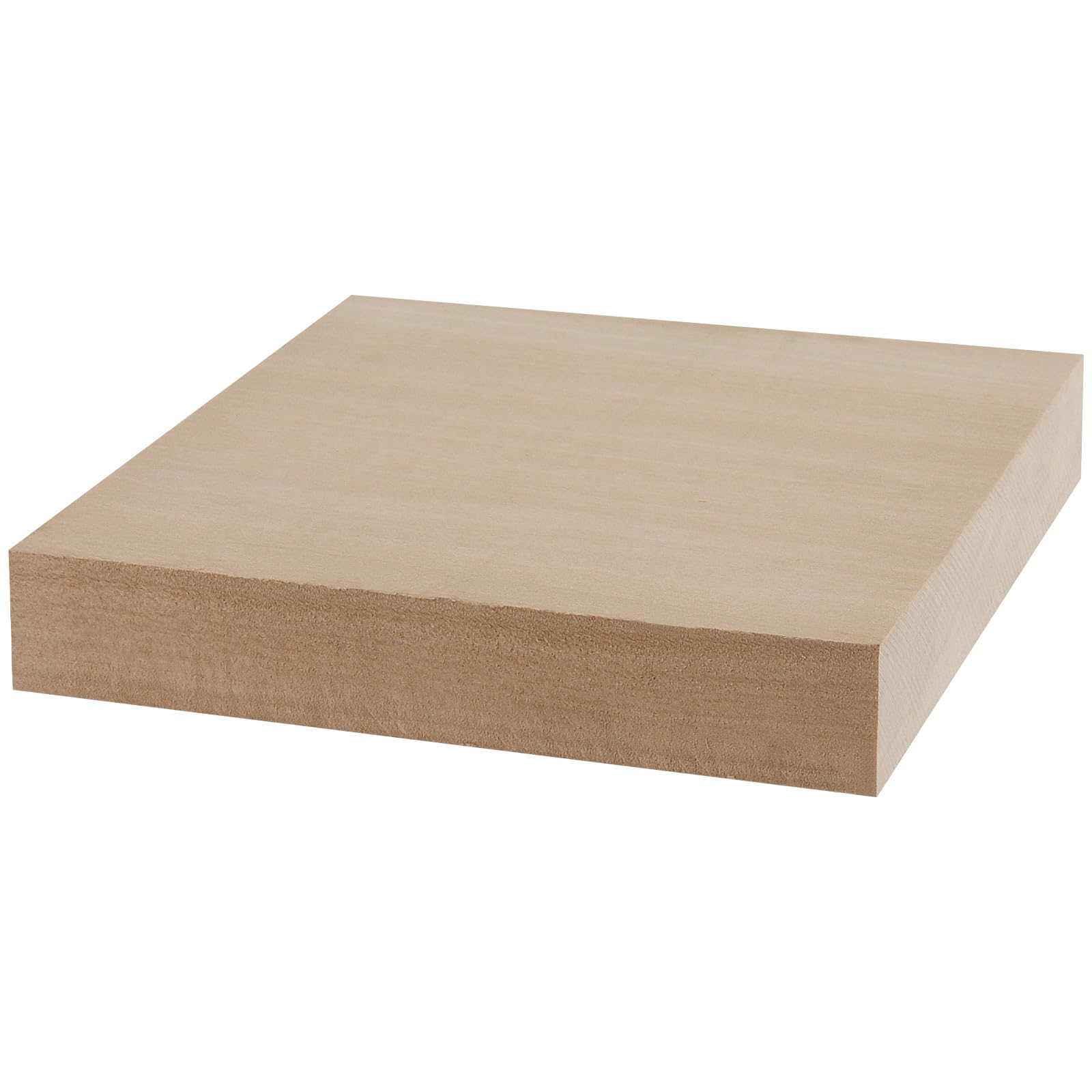 6 blocchi di legno vuoti da 15 x 15 cm, blocchi di legno di tiglio naturale da 25 mm per artigianato, blocchi quadrati in legno non finiti per pittura, progetti artigianali, decorazioni