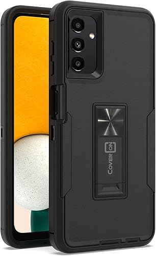 Miniatura 8 de CoverON Funda de teléfono resistente diseñada para Samsung Galaxy A13 5G, resistente grado militar, soporte de cubierta - Negro