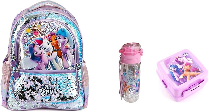 My Little Pony Besties Okul  antas , Matara ve Beslenme Kab , Lila