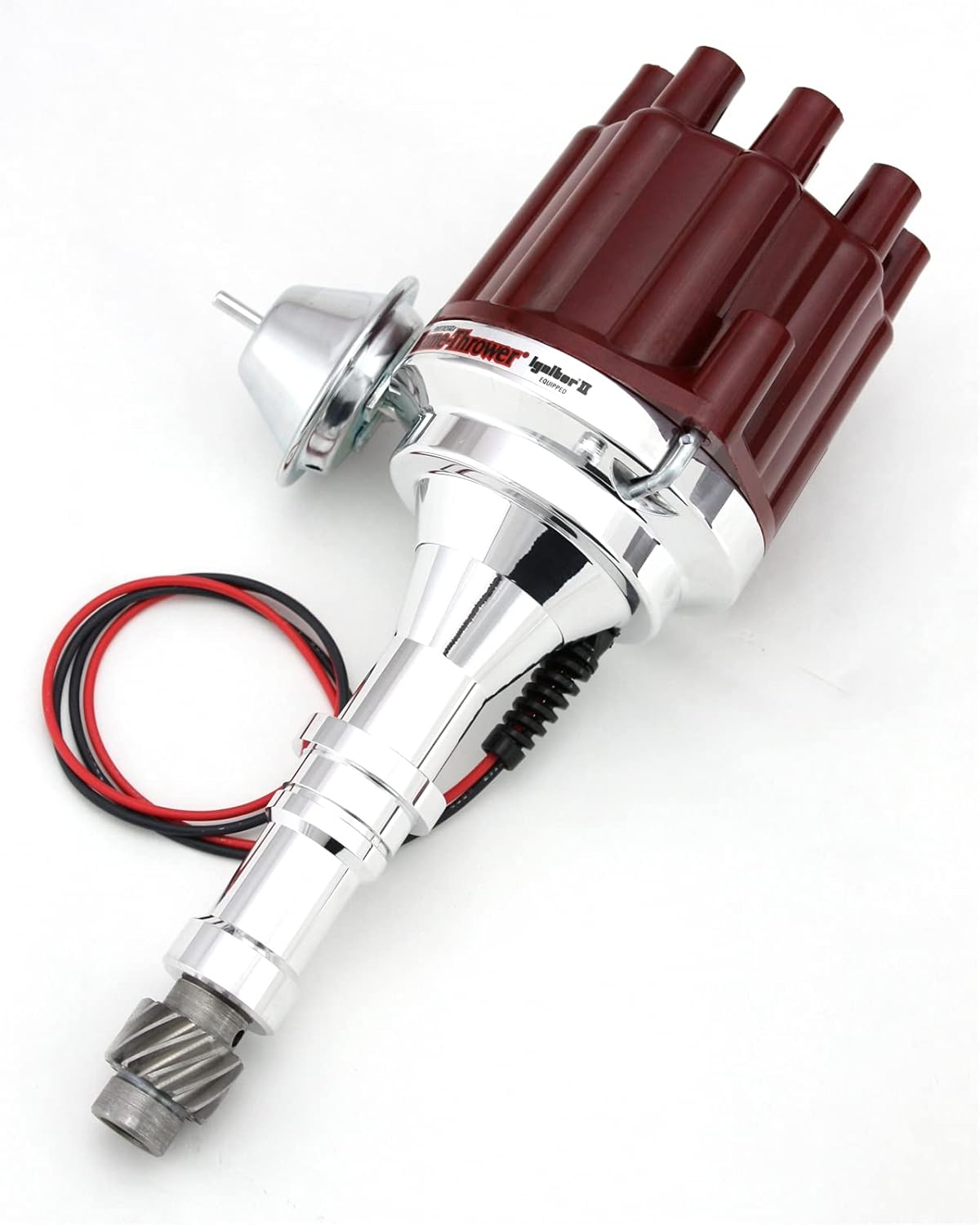 Pertronix D151701 Red Vacuum Billet Distributor Cap for Buick V8 215-350