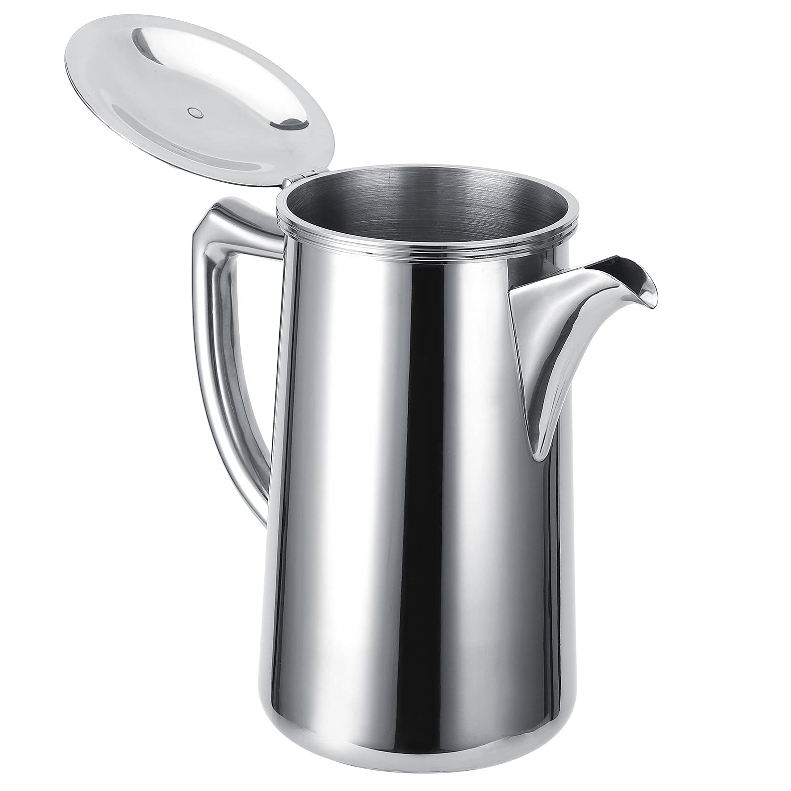Generic Jarra de Agua, Jarra con de té de Tapa 2l Acero Inoxidable Hervidor de Agua Fría Botella de Multifuncional Tetera de café con para para el Restaurante café Jugo de