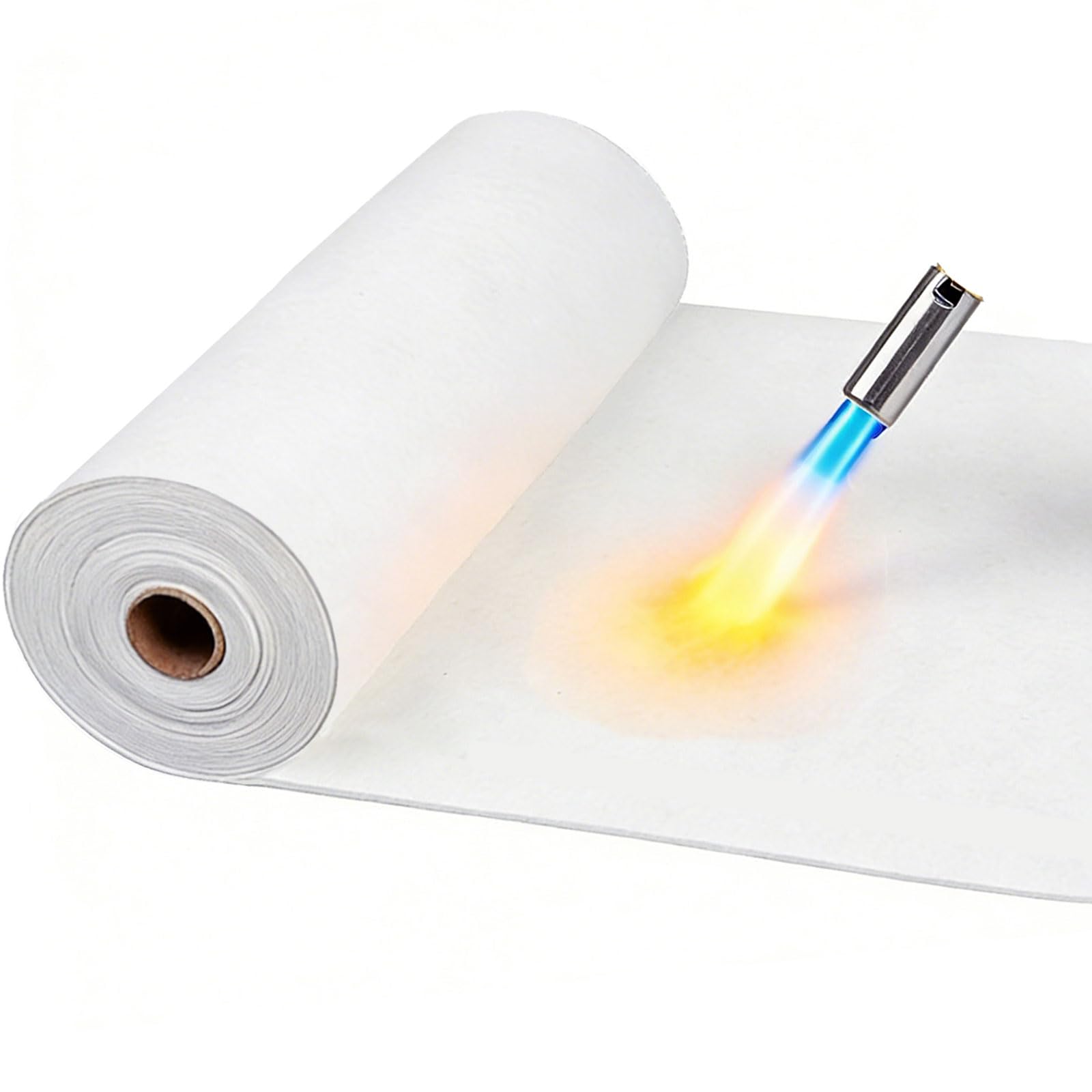 Keramikfaserpapier, Keramikfaser Dichtung, 2300℉ Hochtemperatur-dichtungspapier |asbestfrei Feuerbeständig| Dicke 1 Mm - 10 Mm | Für Die Glasverschmelzung Im Ofenofen(Size:3mm×610mm×20m)