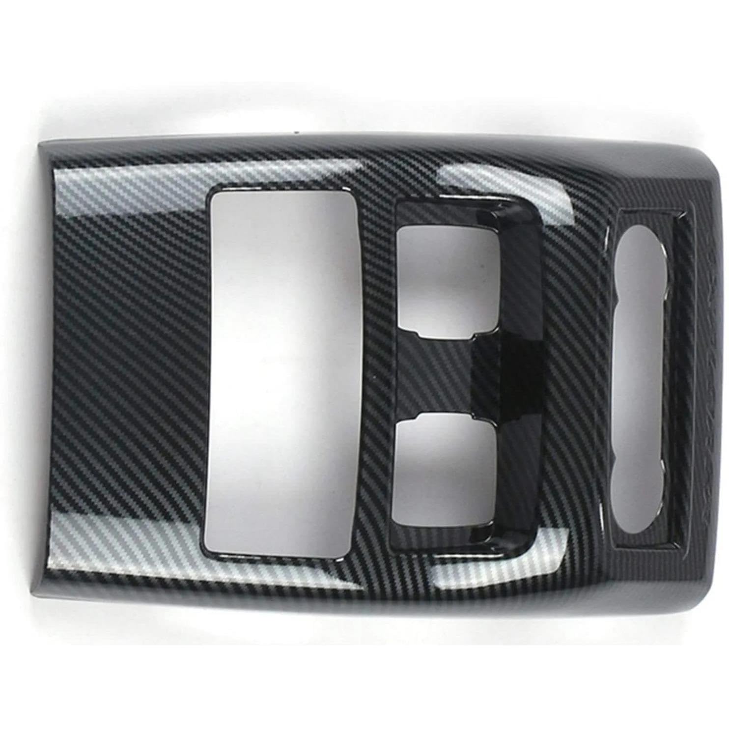SYLTER Aria Condizionata Auto Bocchette per Ford per Explorer 2020 Bocchetta di Uscita dell'Aria Condizionata Posteriore Pomello Pannello USB Cornice Copertura Finitura Fibra Carbonio