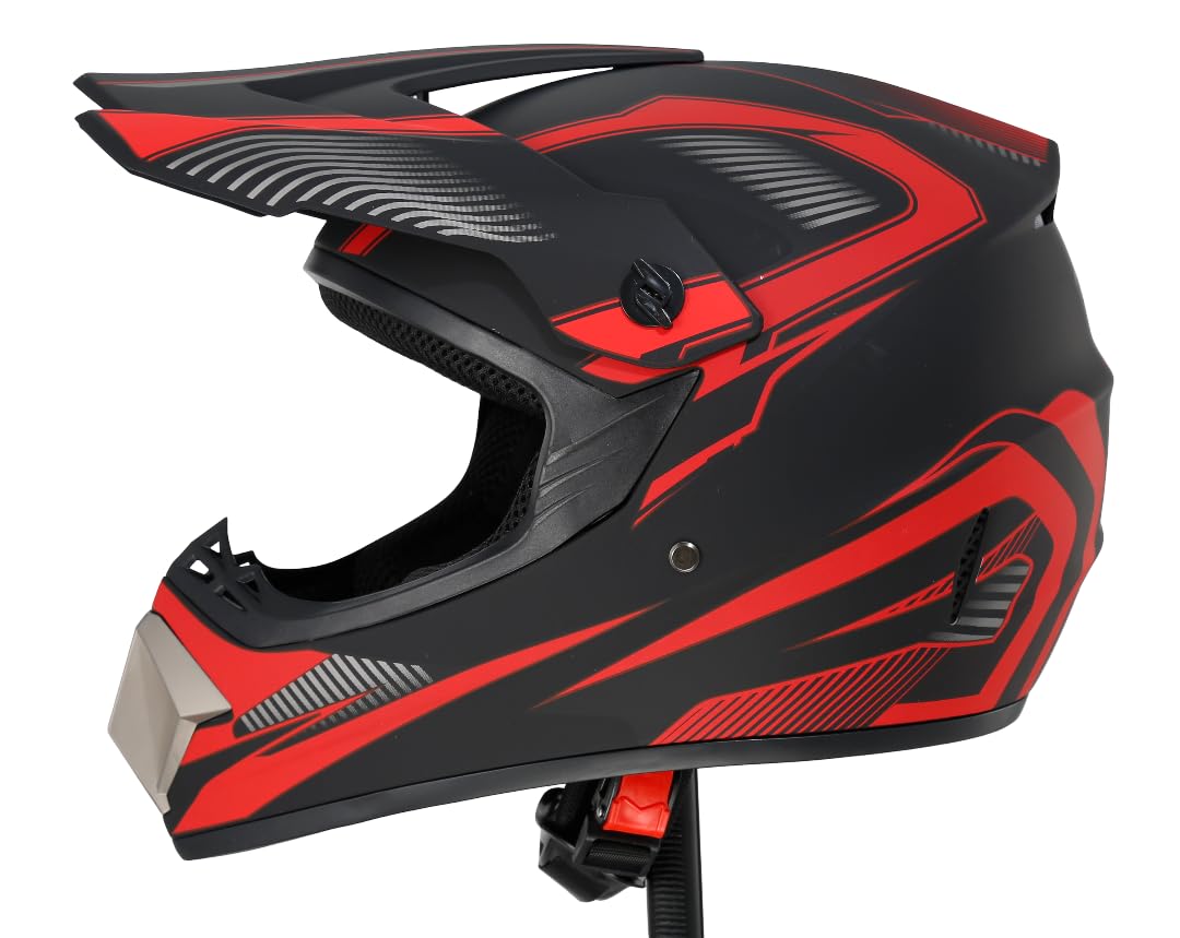 Casco Motocross Casco Offroad ATV Casco Dot Casco Dirt Bike Unisex Joven Casco de Moto con Guantes Gafas Máscara