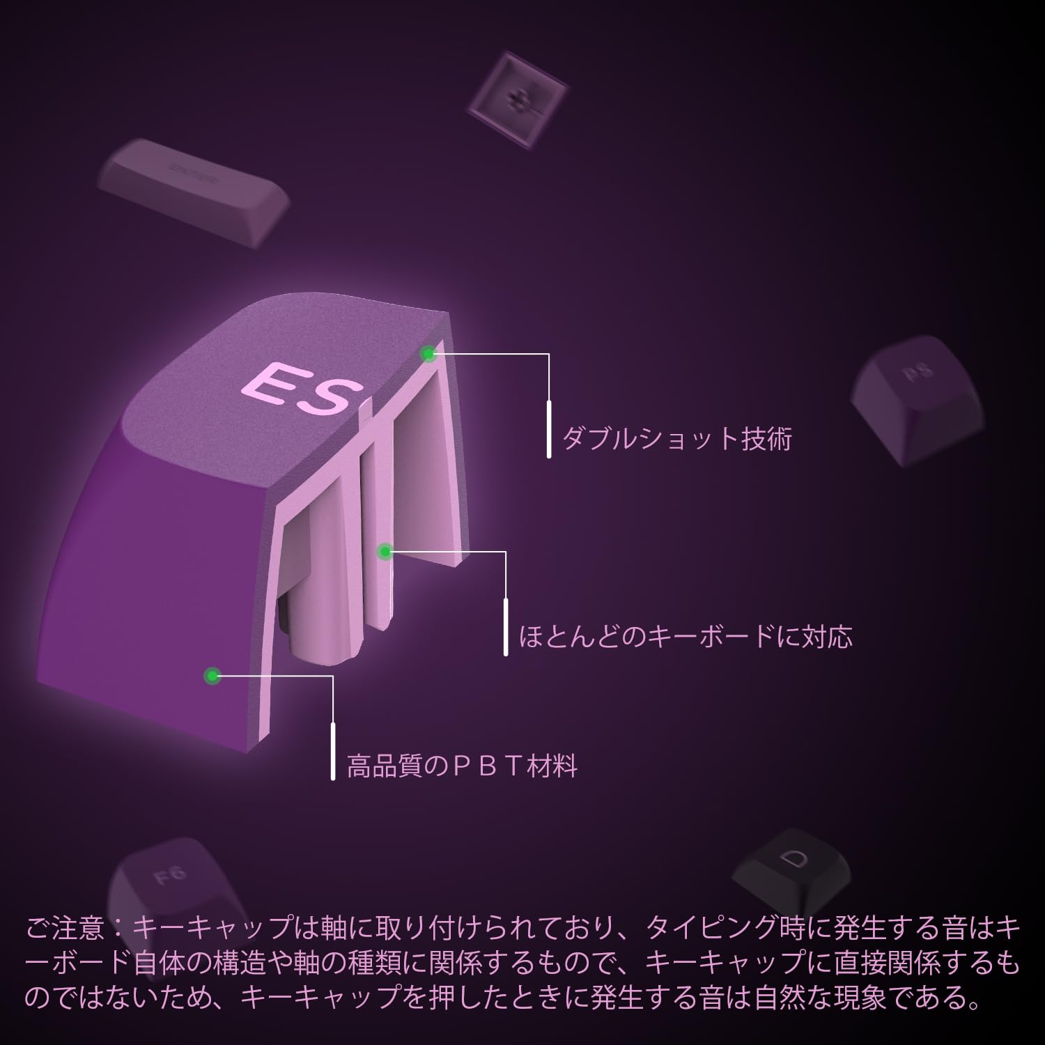 Amazon | XVX キーキャップ 189キー ダブルショット PBT キーキャップ