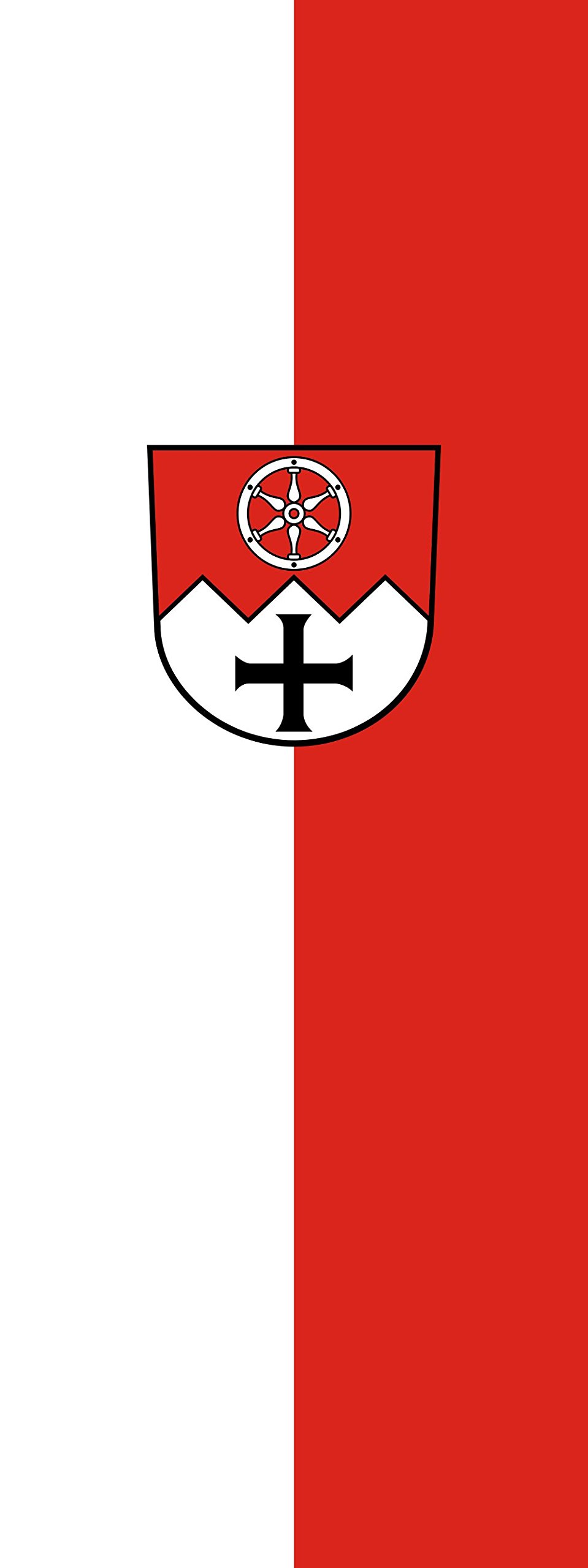 Grand drapeau Main-Tauber-Kreis pavillon portrait 6m² pour mât de 400x150cm
