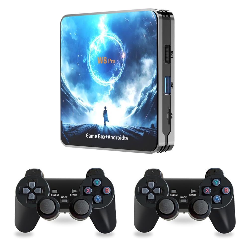 W8 PRO Android TV Game Dual System | 30,000 Games | Android 14.0 TV Box