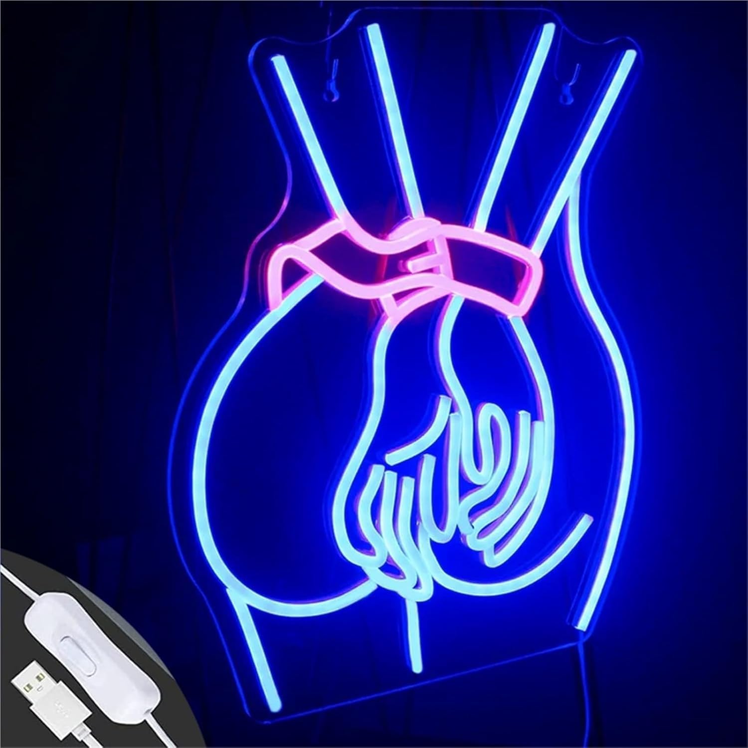 Neon Lady, Neon Sign, Pretty Ladies Body Neon Sign, Niebieskie Neony Led Do Dekoracji ścian Sypialni Dla Mężczyzn, Neonowe Znaki Podświetlane Z Tyłu Lady Na Domowe Przyjęcie Uro, F