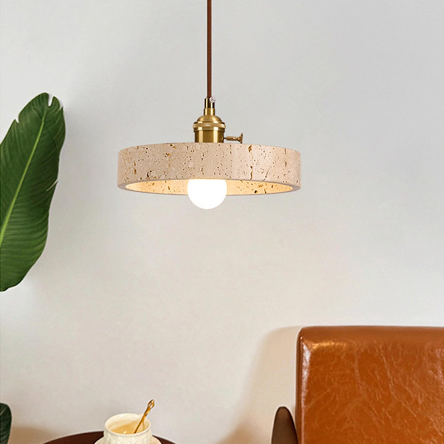 Lampa Wisząca Z Trawertynu 8,2 Cala Do Sypialni