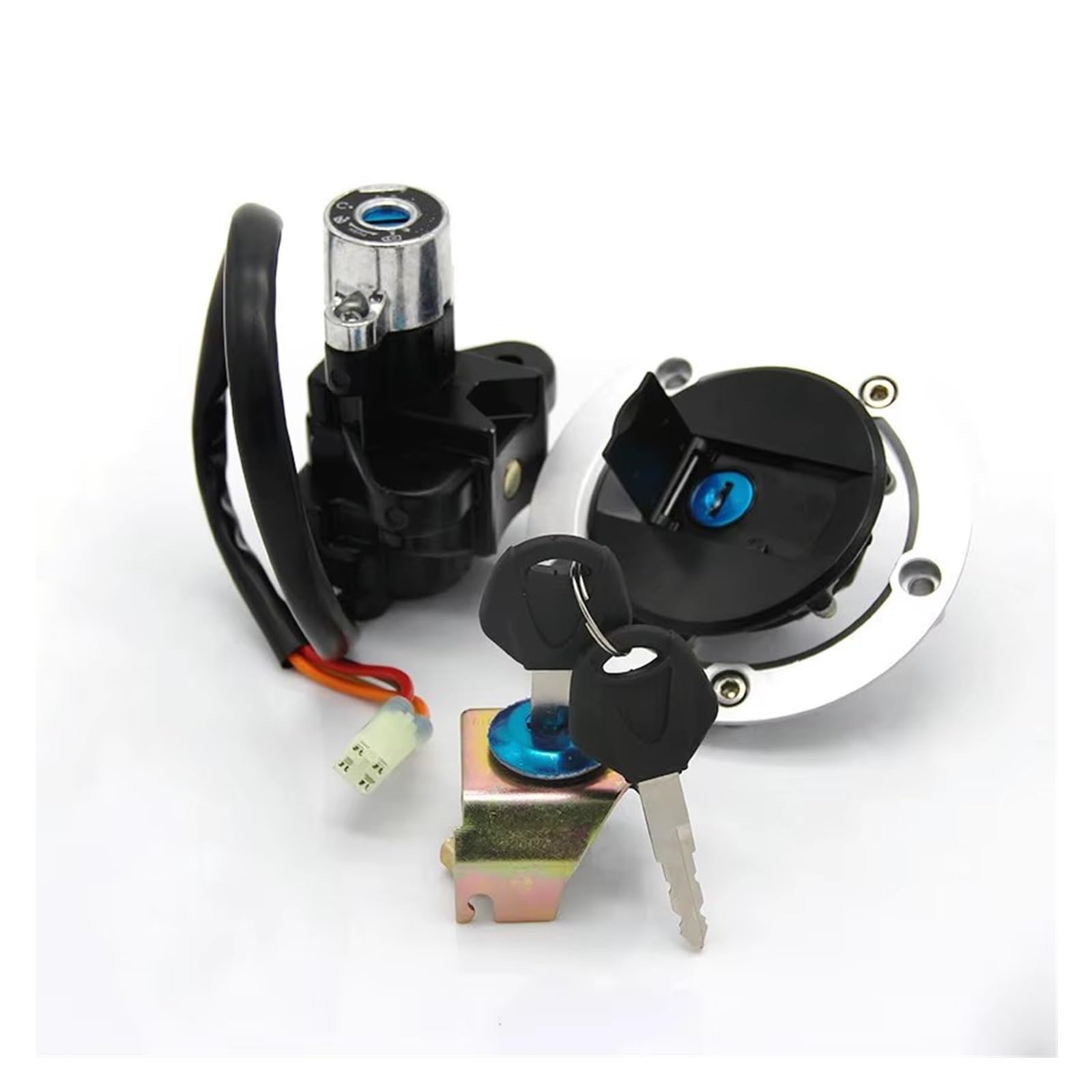 Blocchetto Accensione Moto Per Suzuki SV650 SV650A ABS SV650SF SV650S Moto Interruttore Chiave Accensione Tappo Carburante Gas Serratura Sella Kit 37000-16891