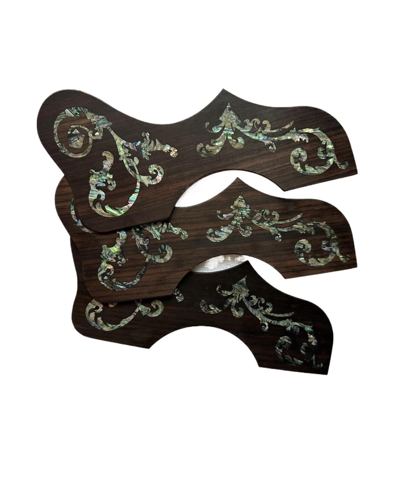 Guitar Pickguard Handmade Pickguard Guitar Abalone Pearl Inlays Acoustic Guitar Rosewood Pickguard