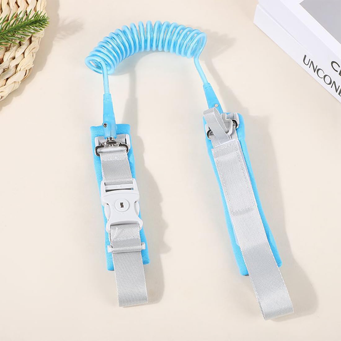 Bracciale Sicurezza Bambino 2.5M Anti-Perso Guinzaglio Portatile Blu